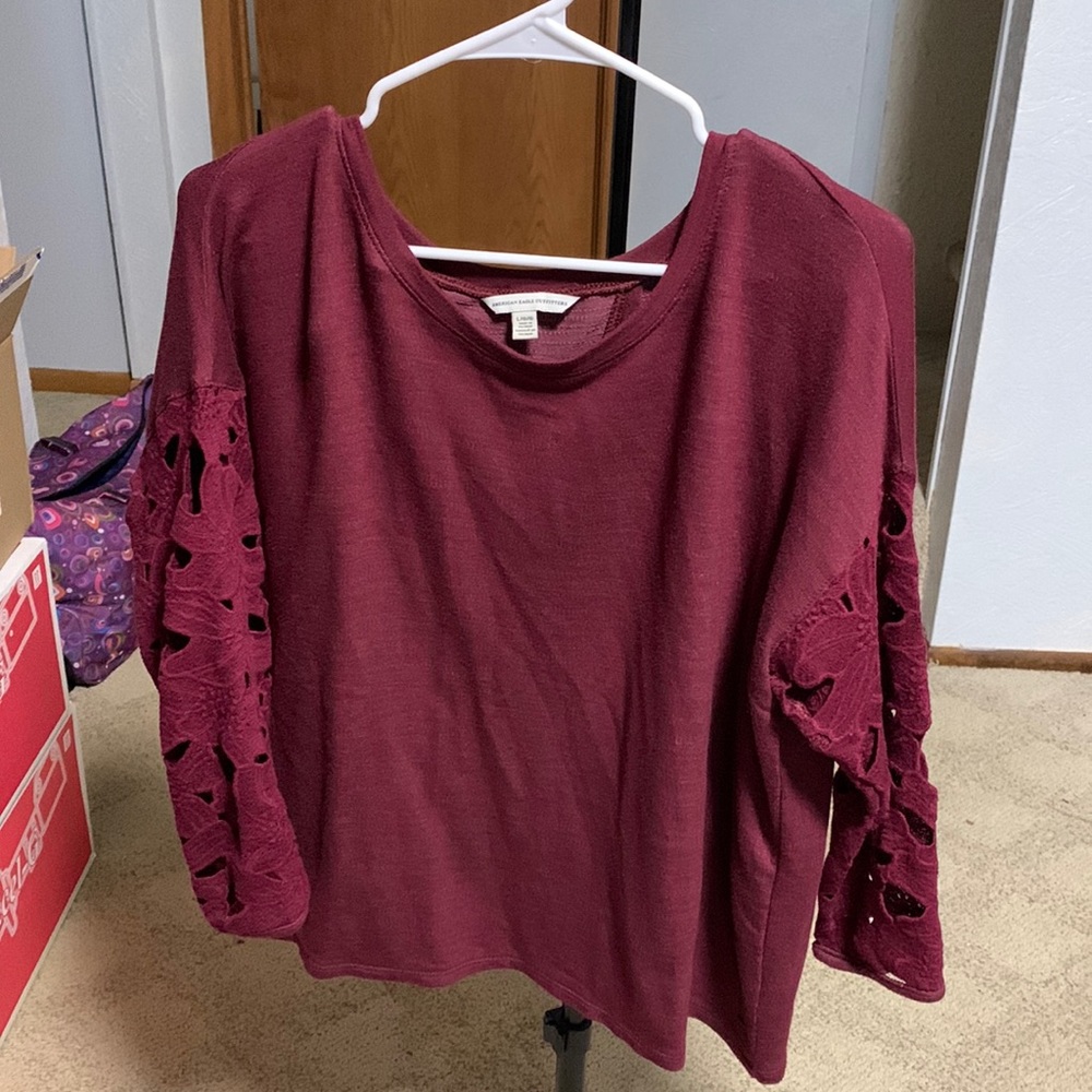 Backless/Crotchet Arm Top